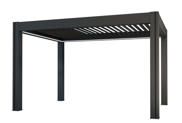 VITA bioklimatická pergola, RAL 7016, 3050x5070mm, <strong>elektrické ovládání, LED osvětlení&nbsp;</strong>