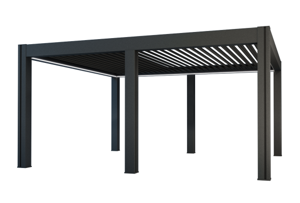 VITA bioklimatická pergola, RAL 7016, 4050x8706mm, <strong>elektrické ovládání, LED osvětlení&nbsp;</strong>